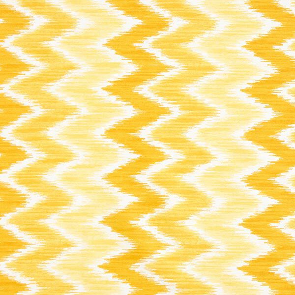 Beschichtete Baumwolle Ikat-Print – gelb/weiss,  image number 1