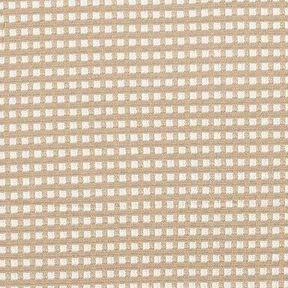 Jacquard Jersey Viskose-Mix Kästchen – beige/weiss, 