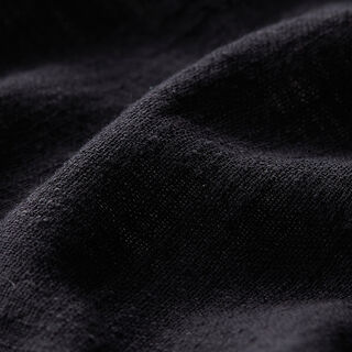 Baumwollstoff Leinen-Optik – schwarz, 