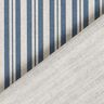 Dekostoff Halbpanama feine Streifen – jeansblau/natur,  thumbnail number 4