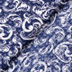 Georgette Ausbrennerkaro Jugendstilmuster – marineblau,  thumbnail number 4