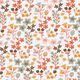 Baumwollstoff Cretonne filigrane Blumen – orange/weiss,  thumbnail number 1