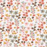 Baumwollstoff Cretonne filigrane Blumen – orange/weiss,  thumbnail number 1