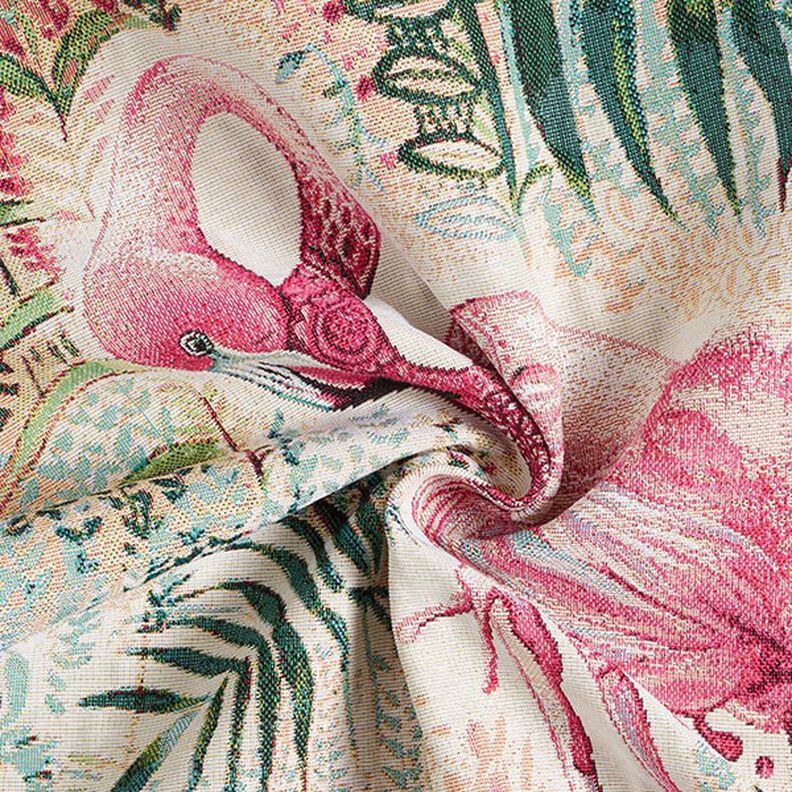 Dekostoff Gobelinstück Flamingo – beige/pink,  image number 3