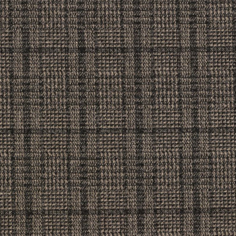 Mantelstrick Stretch Glencheck – hellbraun/anthrazit, image number 1