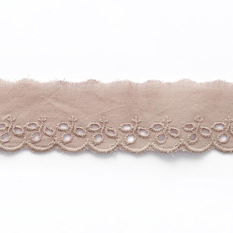 Feston Spitzenband Blätter [ 30 mm ] – hellbraun,  image number 2