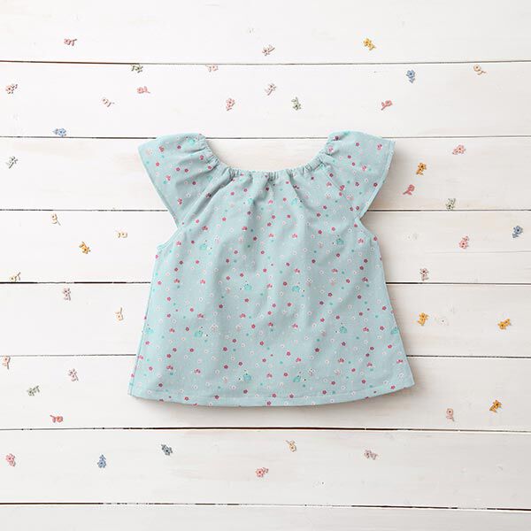 Popeline Igel und Pilze  – babyblau,  image number 6