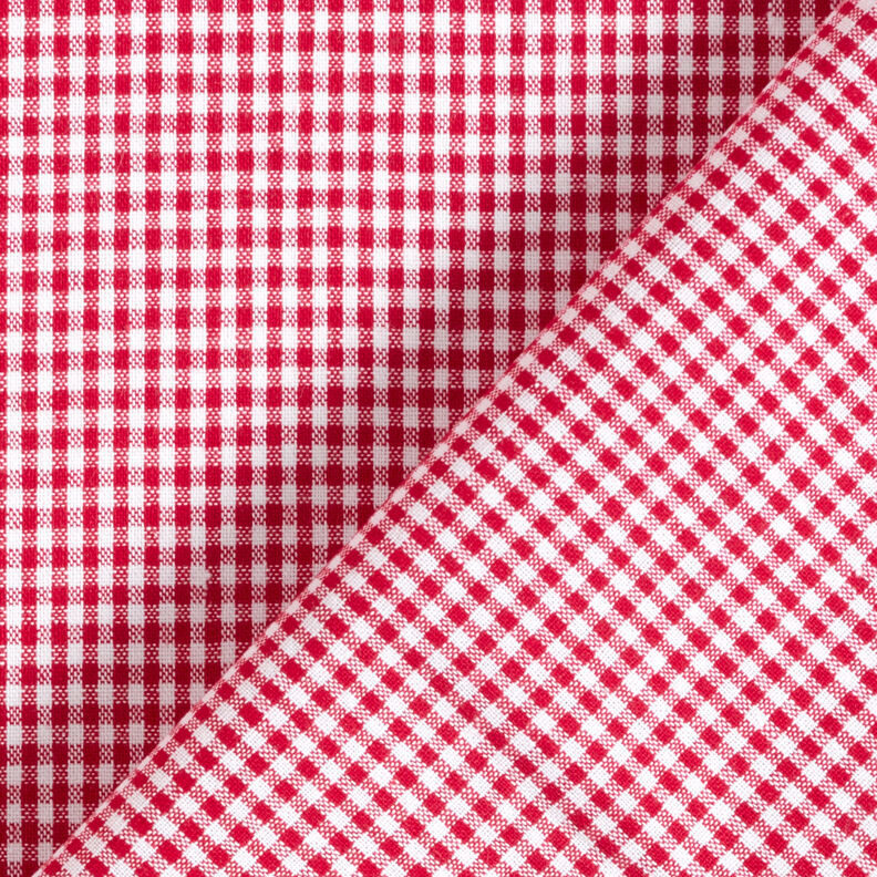 Baumwollstoff Vichykaro 0,2 cm – rot/weiss,  image number 4