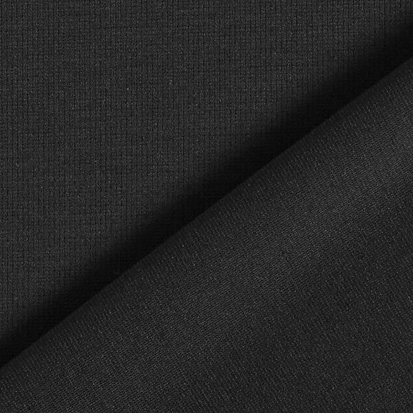 Leichter Viskosejersey Uni – schwarz | Reststück 50cm