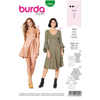 Kleid | Burda 6205 | 34-44, 