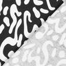 Viskosejersey abstraktes Leomuster – schwarz/weiss,  thumbnail number 5