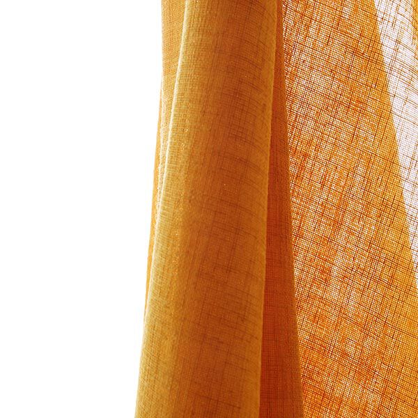 Gardinenstoff Voile Ibiza 295 cm – currygelb | Reststück 50cm