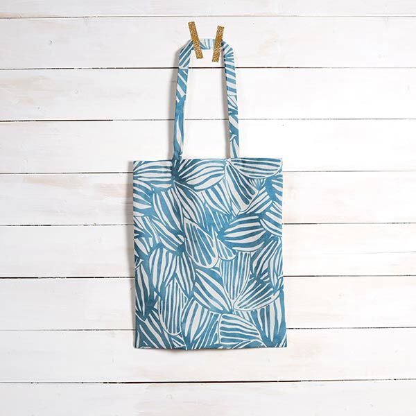 Outdoorstoff Canvas abstrakte Blätter – blau, image number 11