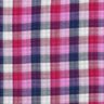 Musselin/ Doppel-Krinkel Gewebe Karo Doubleface | Poppy Fabrics – lila/marineblau,  thumbnail number 1