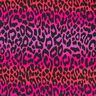 French Terry Sommersweat Farbverlauf Leopard Digitaldruck | by Poppy – purpur/feuerrot,  thumbnail number 1