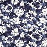 Viskosestoff aquarelle Wildrosen – marineblau/wollweiss,  thumbnail number 1