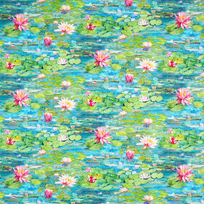 Dekostoff Digitaldruck Monet – türkis, 
