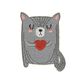 Applikation Katze [ 5 x 3,5 cm ] – grau,  thumbnail number 1