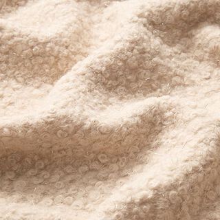 Strick Bouclé Glanzfäden – cashew, 