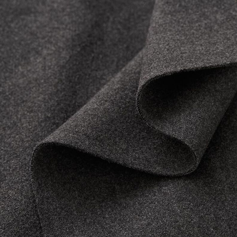 Mantelstoff recyceltes Polyester Melange – anthrazit,  image number 3