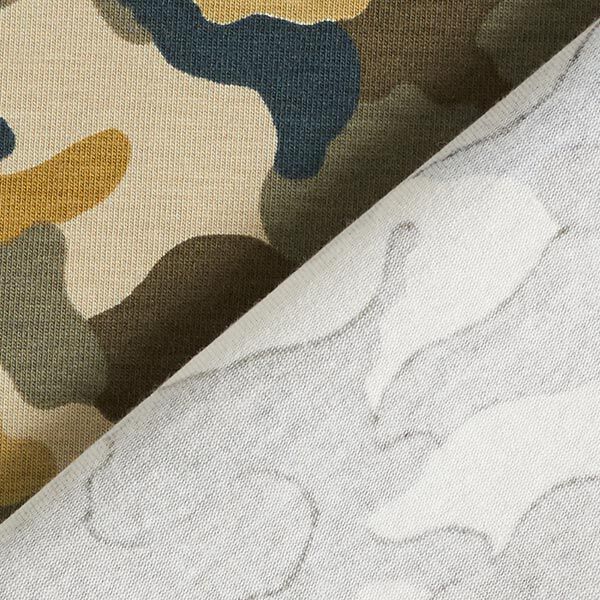Baumwolljersey Camouflage | by Poppy – khaki, image number 4