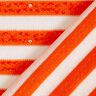 Feinstrick Pailletten Streifen – orange/wollweiss,  thumbnail number 5