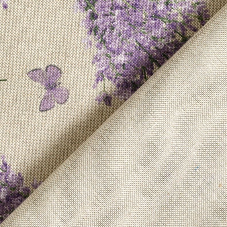 Beschichtete Baumwolle Lavendel-Strauß – natur/lavendel,  image number 5