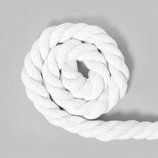 Baumwollkordel [Ø 14 mm] - weiss, 