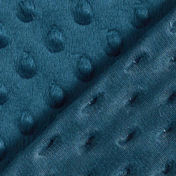 Kuschelfleece geprägte Punkte – petrol,  image number 4
