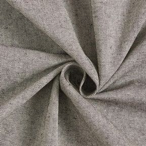 Dekostoff Halbpanama Chambray recycelt – schwarz/weiss, 