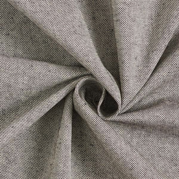 Dekostoff Halbpanama Chambray recycelt – schwarz/weiss