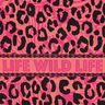 Viskose Voile Leo und Blumen Borderdesign Panel – pink/orange,  thumbnail number 6