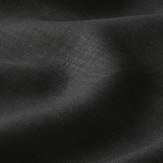 Leinenstoff Uni – schwarz | Reststück 50cm
