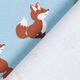 Baumwolljersey Fuchs im Wald – hellblau,  thumbnail number 4