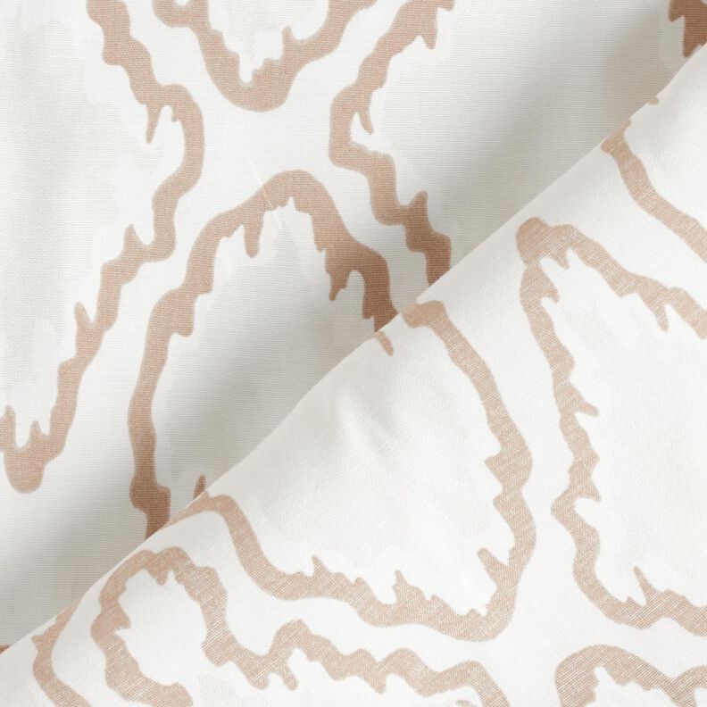 Baumwollstoff Schlangenlinien – beige/dunkelbeige,  image number 5