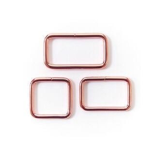 Rechteck-Ring Rosé - roségold, 
