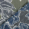 Crêpe Chiffon große Blumen – marineblau/khaki,  thumbnail number 5