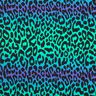 French Terry Sommersweat Farbverlauf Leopard Digitaldruck – blaulila/türkis,  thumbnail number 1