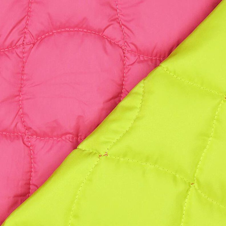 Steppstoff wellige Quadrate – neonpink/neongrün, image number 4