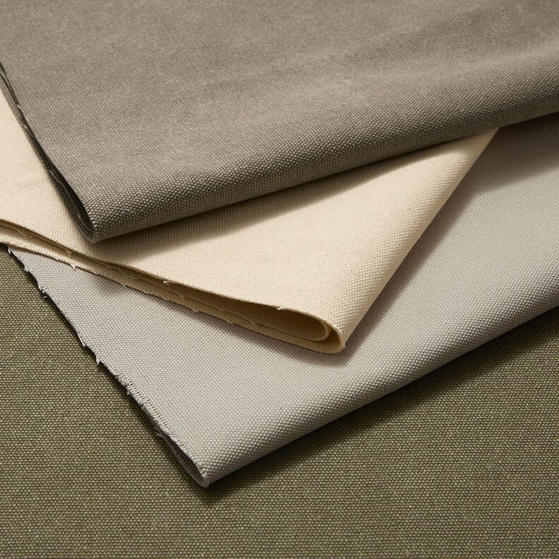 Dekostoff Canvas gewachst – hellbeige,  image number 4