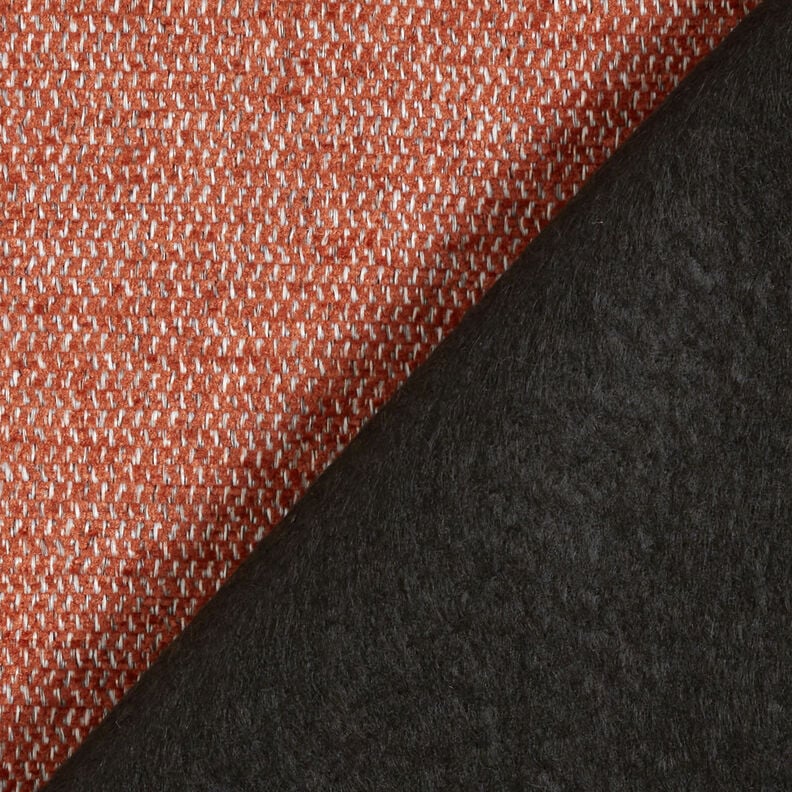 Polsterstoff Chenille Melange – terracotta/silbergrau, image number 3