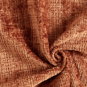 Polsterstoff Chenille Uni – bronze, 