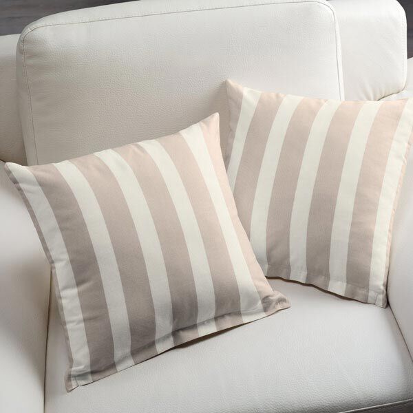 Outdoor Dekostoff Acrisol Listado – wollweiss/dunkelbeige,  image number 6