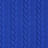 Jerseyjacquard Cloqué Zopfmuster – königsblau,  thumbnail number 1