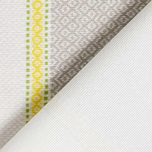 Outdoorstoff Canvas Streifen – grau/gelb, image number 4