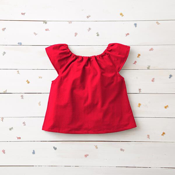 Baumwolljersey Medium Uni – rot | Reststück 50cm