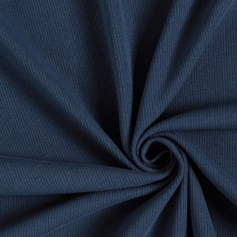 Rippenjersey feine 2-1-1-1 Rippen – nachtblau,  image number 1