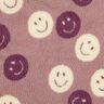 Teddyplüsch Smilies | Poppy Fabrics – dunkelaltrosa/wollweiss,  thumbnail number 1