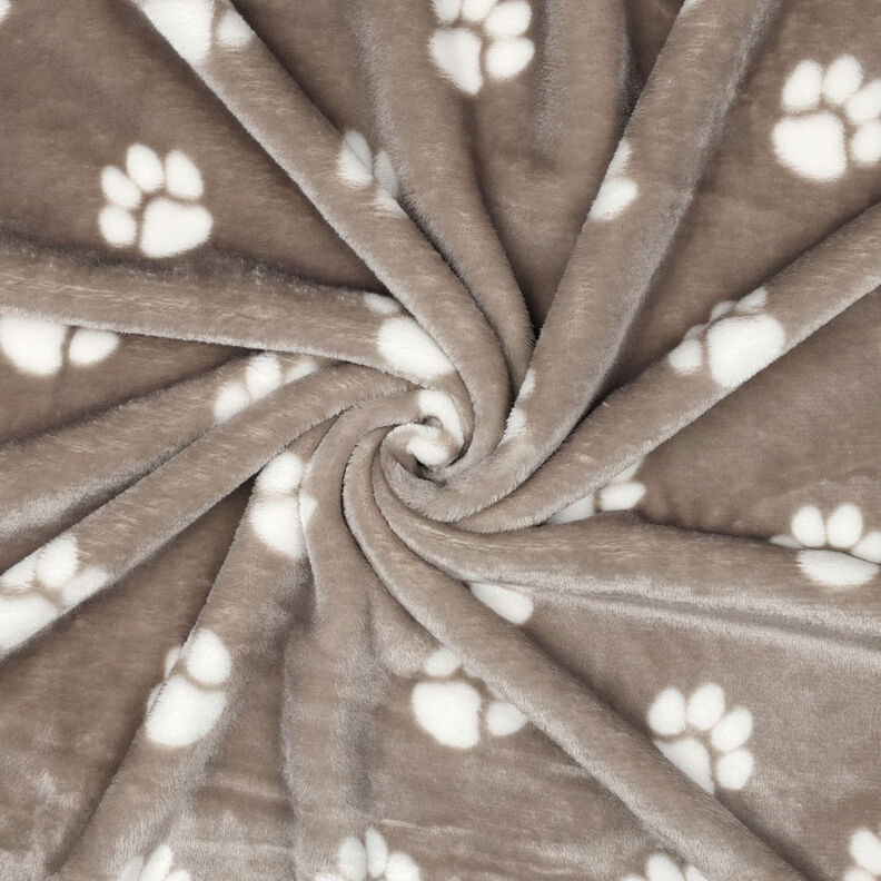 Kuschelfleece Tierpfoten | by Poppy – helltaupe/elfenbein, image number 3