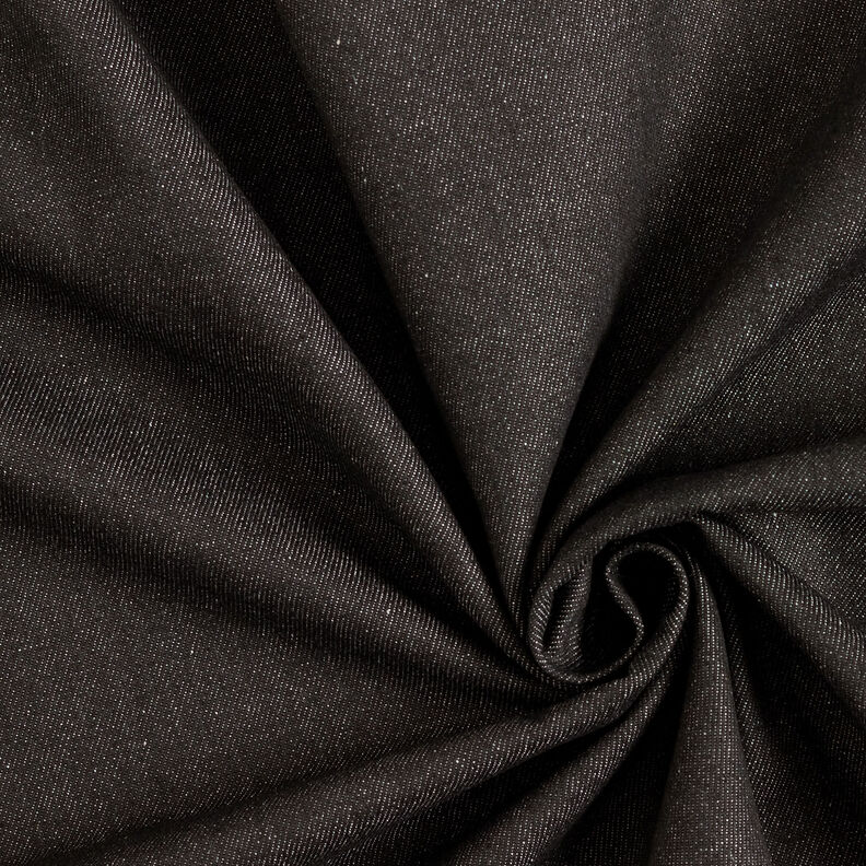 Baumwoll-Denim schwer – schwarz,  image number 1